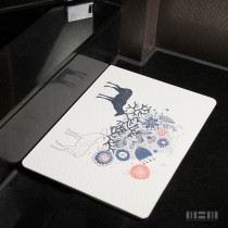 【MBM】情思纏綿_超厚切水洗式珪藻土地墊 建材做的地墊